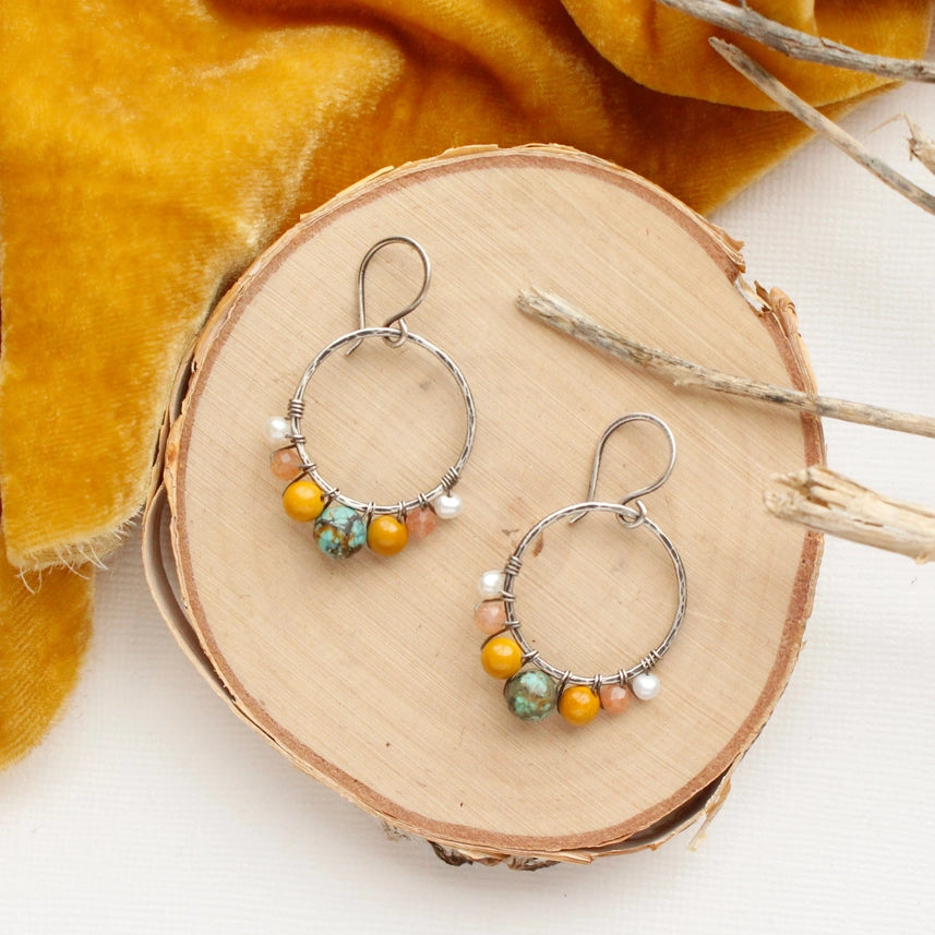 Sunset - Earrings - Hoops