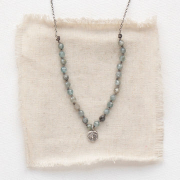 Roma - Necklace - Blue Zircon