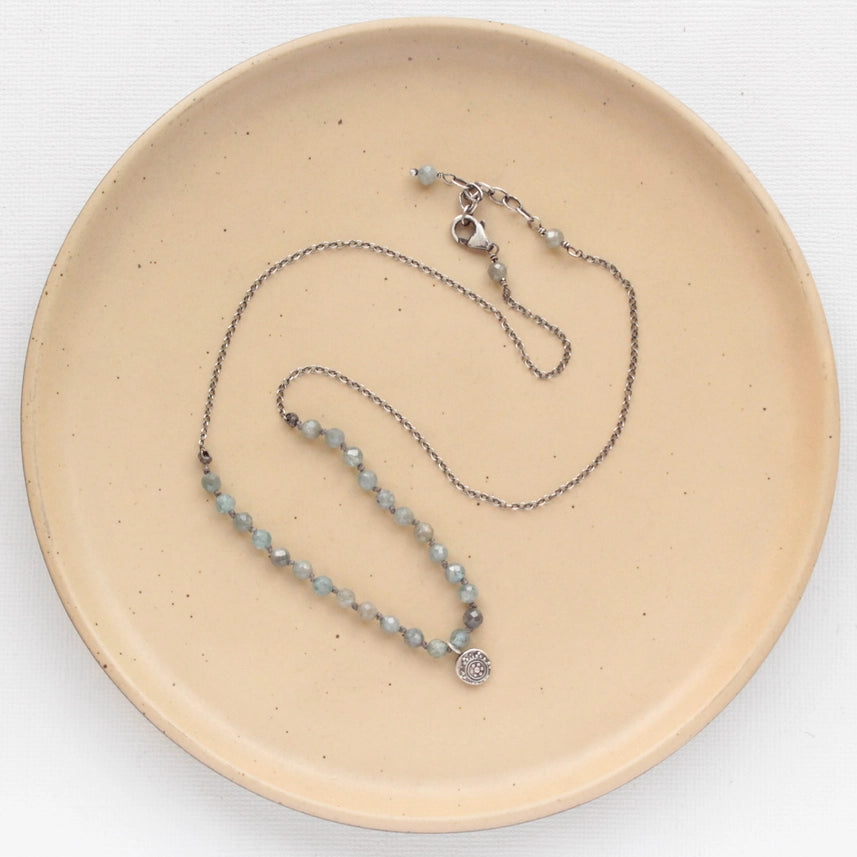 Roma - Necklace - Blue Zircon