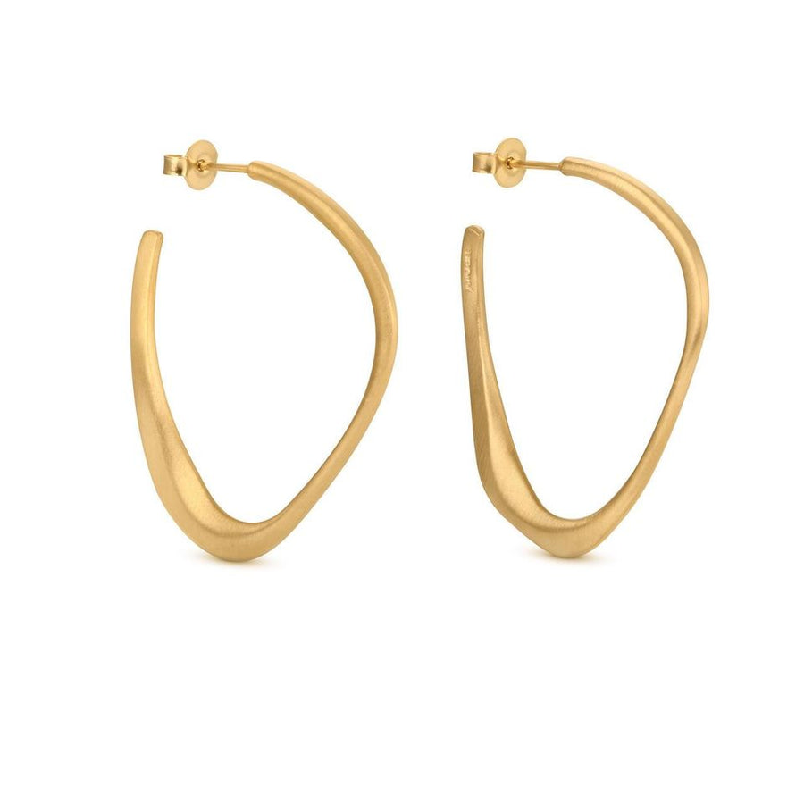 Forge in Gold - Earrings - Hoops - Large