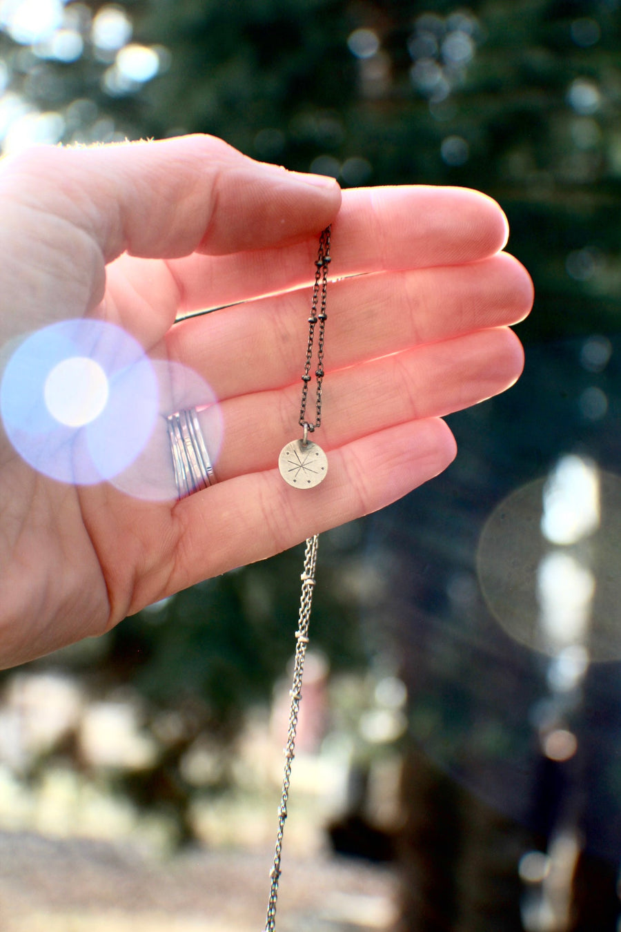 Silver Tiny Spark Necklace