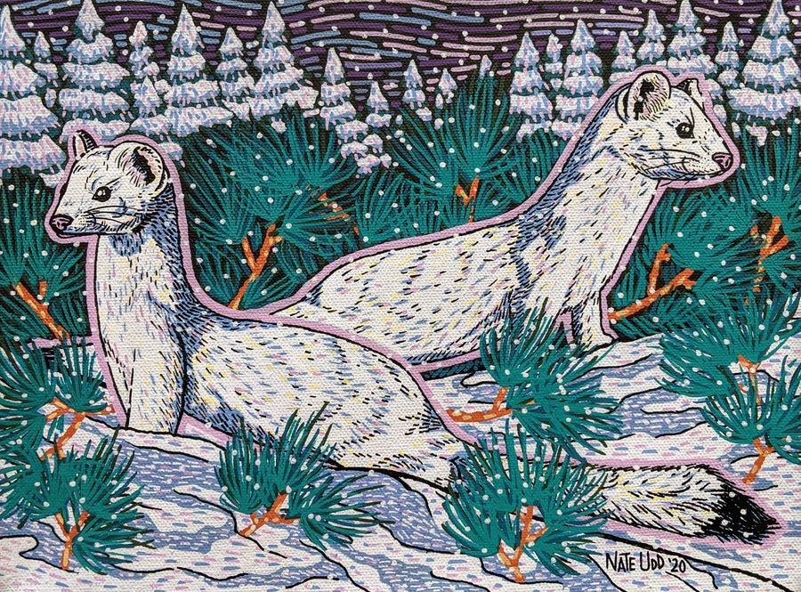 Winter Weasels - Print