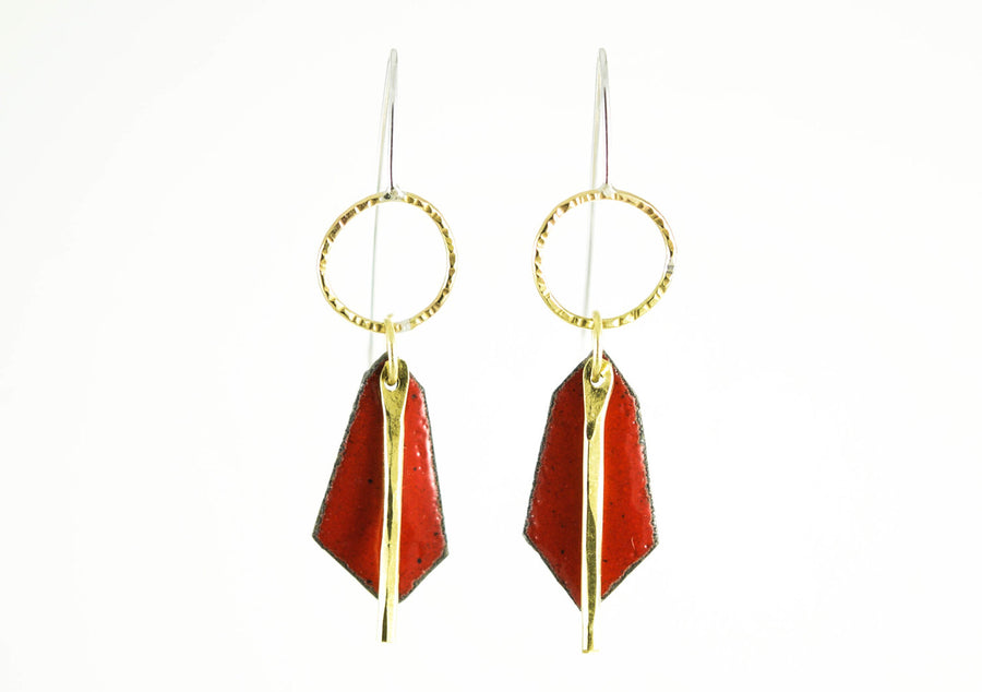 Red Leonid Earrings