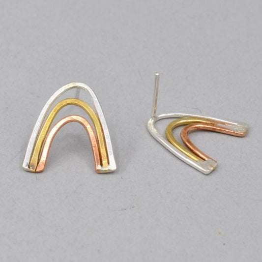 Tiny Rainbow Earrings