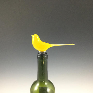 Glass Bird Wine Stopper