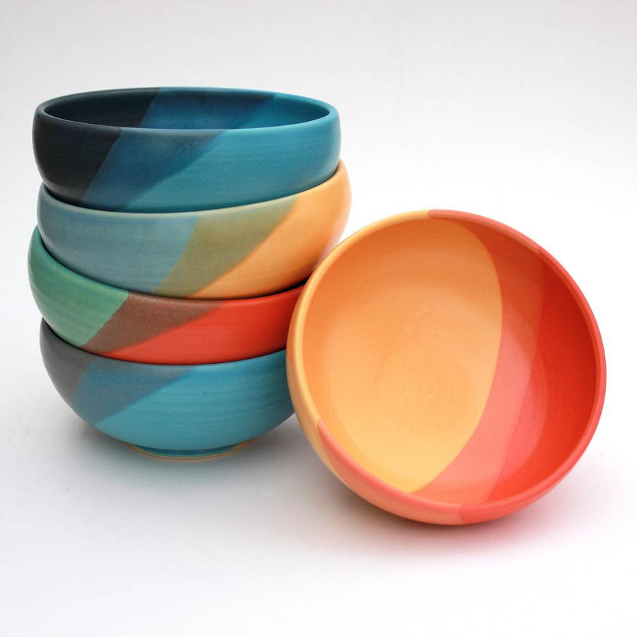 Pasta/Salad Bowl - Light Blue/Dark Blue