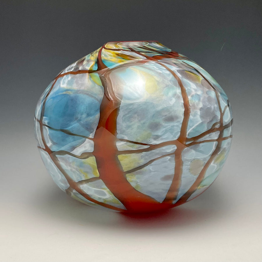 Red Vine Wrap Vase #70