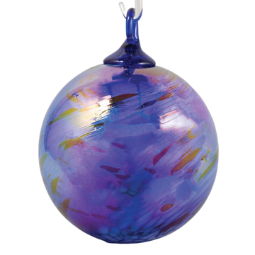 Cobalt Feather Chip Ornament