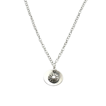 Necklace - Oval with Silver Button