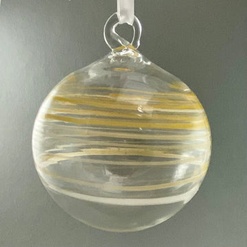 Blown Glass Swirl Ornament
