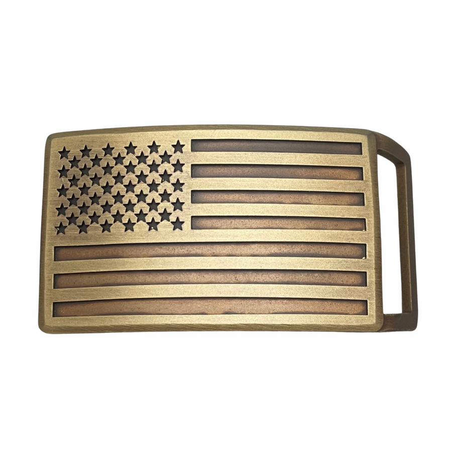 American Flag Belt Buckle