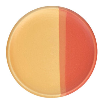 Dessert Plate - Yellow/Red