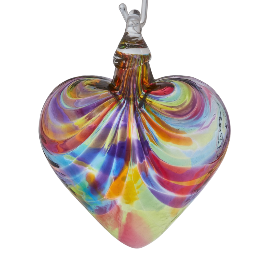 Rainbow Heart Ornament