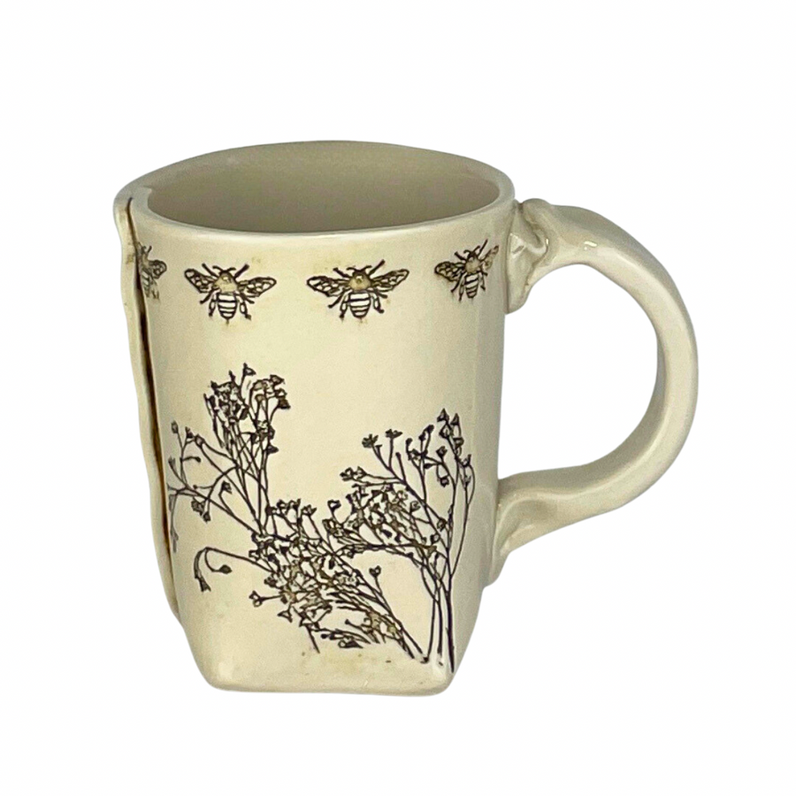 Bee Mug - White