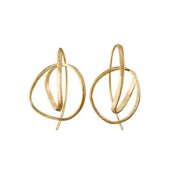 Embolic Wire in Gold - Earrings