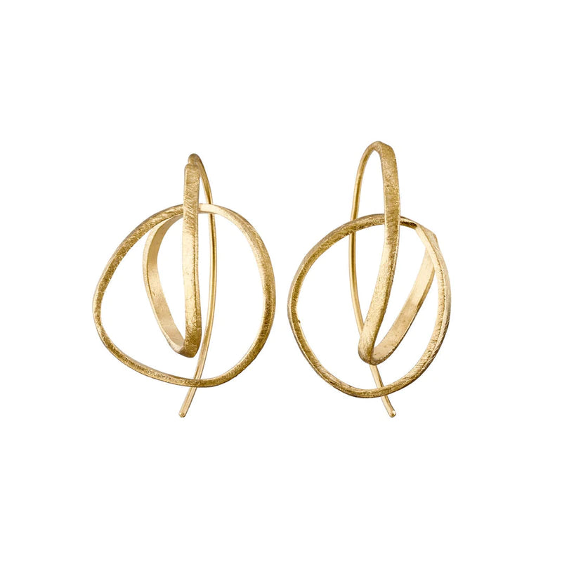 Embolic Wire in Gold - Earrings