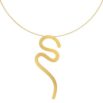 Alexander in Gold - Necklace - Large Pendant Choker